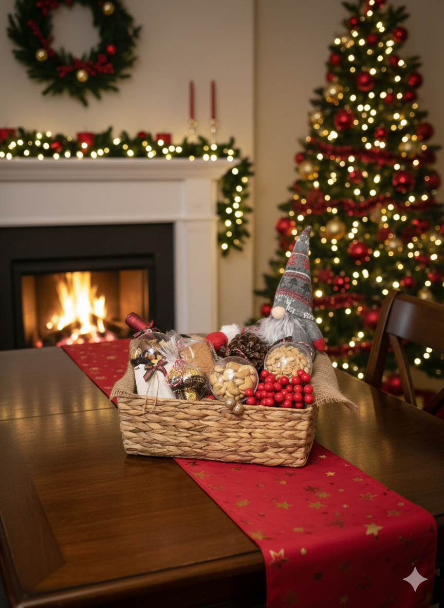 Χριστουγεννιάτικο καλάθι “Γιορτινή Λάμψη” - Image 3