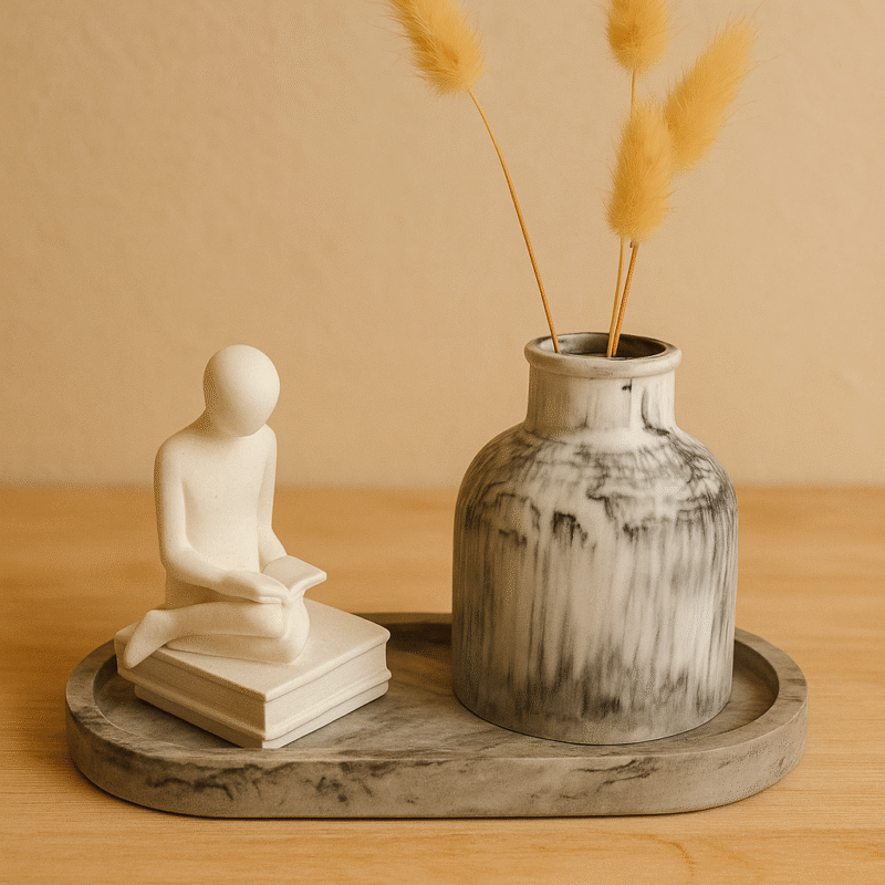 Σετ Διακοσμητικών "Ο Αναγνώστης & το Βάζο"