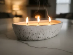 Αρωματικό Κερί σε Οβάλ Μαρμάρινη Βάση