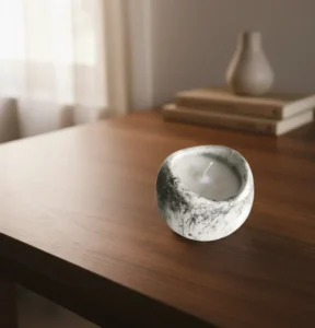 Διακοσμητικό Κερί Μάρμαρο με Ασύμμετρο Άνοιγμα