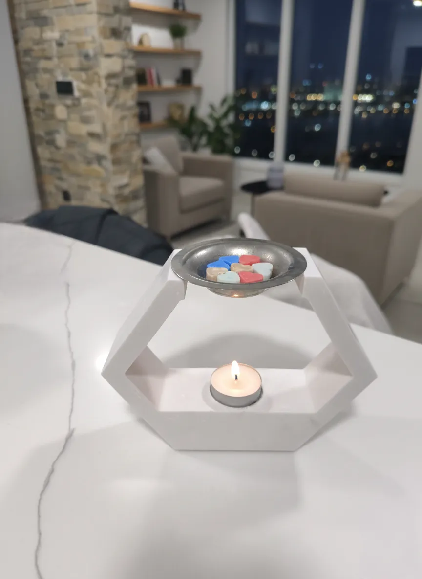 Καυστήρας κεριών σε σχήμα Εξάγωνο